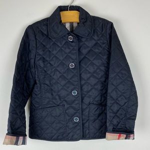 Burberry girl’s quilted jacket size 7y